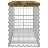A gabion bench with a wooden top. Anteprima dell’immagine prodotto
