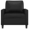 vidaXL Sessel Schwarz 60 cm Kunstleder Produktbild-Vorschau 3