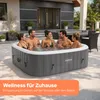 AREBOS Aufblasbarer Whirlpool "Barcelona", 185x185 cm, In- Produktbild-Vorschau 4