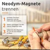ECENCE Neodym Magnete 10 Stk. - Runde Supermagnete - Extrem Produktbild-Vorschau 5