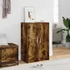 vidaXL Scarpiera in rovere fumé 60x35x92 cm materiale a Anteprima dell’immagine prodotto 2