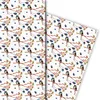 Edles gemaltes Geschenkpapier mit exotischen Vögeln, weiß - Produktbild-Vorschau 2