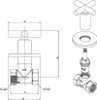 Design Absperrventil Taharet / Bidet WC Unterputz Produktbild-Vorschau 3
