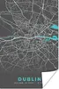 MuchoWow® Poster Dublin - Stadtplan - Karte - Blau 120x180 Produktbild-Vorschau 1