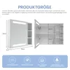 Spiegelschrank Bad mit Beleuchtung 70x60 cm 1 Tür (öffnet Produktbild-Vorschau 7