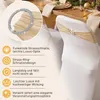JOIEYOU, elastické potahy na židle s mašlí a sponou, sada Náhled obrázku produktu 4