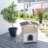 Katzenhaus KERBL Tyrol Alpin Outdoor 77x59x88 cm natur Produktbild-Vorschau 9