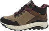 Side view of a beige and brown hiking boot. Produktbild-Vorschau