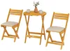 SUGIFT Balkonmöbel Set 3-teilig Akazienholz klappbar, Produktbild-Vorschau 3