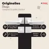 A product image showcasing door handles and related accessories with descriptive text and icons. Produktbild-Vorschau