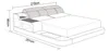 Leder Bett mit USB,Luxus Polster Betten Doppel Modernes Ehe Produktbild-Vorschau 3