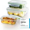 GOURMETmaxx Glas Frischhaltedosen Klick-it 4er Set geeignet Produktbild-Vorschau 1
