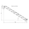 Stahltreppe 9 Stufen bis Höhe 180 cm, Laufbreite : 100 cm Produktbild-Vorschau 5