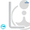 tecuro Spülbogen für WC-Spülkasten - PVC weiß Höhe: 650 mm Produktbild-Vorschau 2