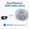 50M 400LEDs 8 Modi Lichterkette Strom, Timer, Merkfunktion, Produktbild-Vorschau 7