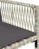 vidaXL 9-tlg. Garten-Essgruppe mit Kissen Hellgrau Poly Produktbild-Vorschau 7