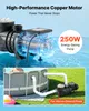 Pompa per piscina VEVOR 250 W, pompa filtro 11.700 L/H max. Anteprima dell’immagine prodotto 10