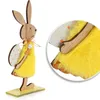 com-four® 2x Deko-Aufsteller für Ostern - Osterhasen-Paar Produktbild-Vorschau 4