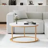 Table de salon ronde 80 cm en marbre contemporain Ossidiana Voir les images du produit 2