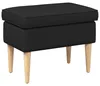 vidaXL Taburet černý 55 x 35 x 41 cm polyester Náhled obrázku produktu 1