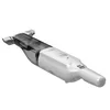 A white and gray handheld vacuum cleaner is shown against a white background. Produktbild-Vorschau