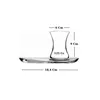 Pasabahce 4er set 2x Teeglas + 2x UntertasseTeeglas 125ml Produktbild-Vorschau 3