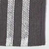 Chenille Badematte anthrazit-weiß gestreift aus 100 % Produktbild-Vorschau 4