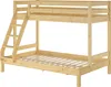 Doppel-Etagenbett 120x200 und 80x200 Erwachsenen-Stockbett Produktbild-Vorschau 2