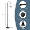 ZMH lampada da terra nera lampada da terra vintage - retro Anteprima dell’immagine prodotto 15
