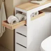 SoBuy meuble rangement WC meuble étroit Blanc Scandinave Voir les images du produit 14