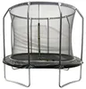 Ovales Trampolin 305x214cm schwarz SYDNEY + Netz und Leiter Produktbild-Vorschau 1