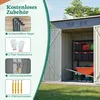 Geräteschuppen Gerätehaus Metall Gartenhaus Satteldach Produktbild-Vorschau 6