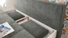Schlafsofa Schlafcouch grau 208 cm mit Bettkasten - AMBRA - Produktbild-Vorschau 5