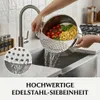 Nudelsieb Edelstahl Abgießhilfe Topf Abgießsieb Topfsieb Produktbild-Vorschau 4