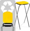 A collage showing a yellow trash can lid and a yellow trash can stand. Anteprima dell’immagine prodotto