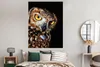 MuchoWow® Poster Eule - Schwarz - Gelb 120x160 cm - Produktbild-Vorschau 4