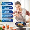 BRATmaxx 14513, Kolo, Viacúčelová panvica, Čierna, Modrá, Náhľad obrázku produktu 5