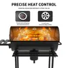 TEENO Grill Grillwagen BBQ Smoker Holzkohlegrill mit Produktbild-Vorschau 4