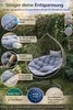 Poduszka na kokon wiszący fotel XXL 110cm jasnoszara Podgląd zdjęcia produktu 6