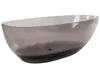 BELIANI Badewanne Schwarz Mineralwerkstoff 169x78 cm Oval Produktbild-Vorschau 5