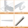 COSTWAY Kleiderschrank und Aufbewahrungssystem, 122-244 cm Produktbild-Vorschau 6