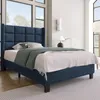 MODFU Lit simple 90x200 cm - Lit rembourré avec sommier à Voir les images du produit 2
