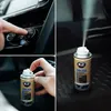 A collage of images showing a person using a car air conditioner refresher spray. Náhľad obrázku produktu