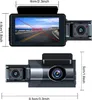 Přístrojová kamera se třemi kamerami, 1080P HD, DVR do Náhled obrázku produktu 13
