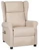vidaXL Massagesessel Creme Stoff Produktbild-Vorschau 8