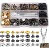 120-teiliges Druckknopf-Set aus Metall – Druckknöpfe mit Produktbild-Vorschau 1