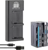 1x Akku + LCD Lader für Sony NP-F750 NP-F330  F550 F730 Produktbild-Vorschau 1