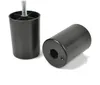 Two black furniture feet on a white background. Produktbild-Vorschau