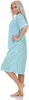 Damen Nachthemd Sleepshirt Nachtwäsche mit Muster, Produktbild-Vorschau 3