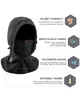 ROCKBROS Winter Sturmhaube Warm Fleece Balaclava Skimaske Produktbild-Vorschau 3